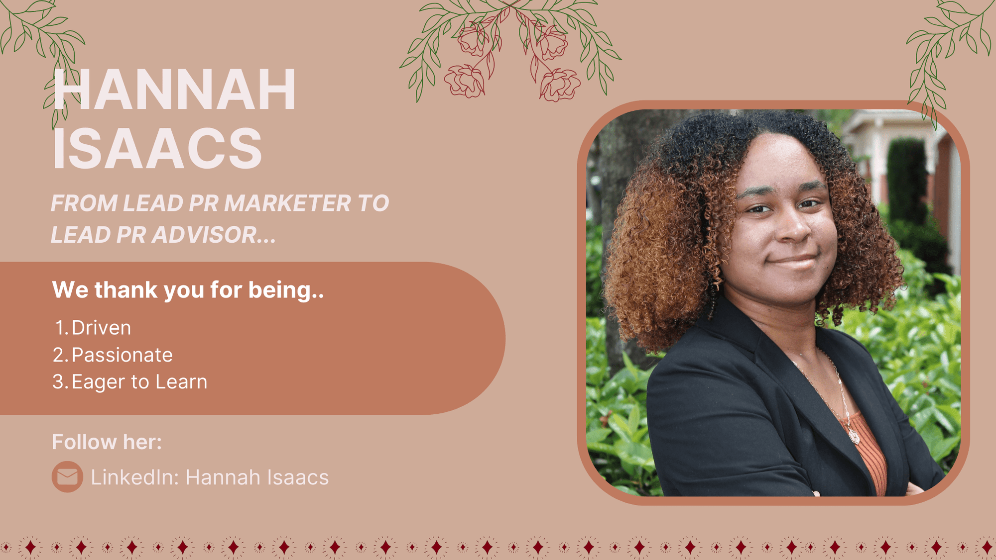 From Lead PR Marketer to Lead PR Advisor...