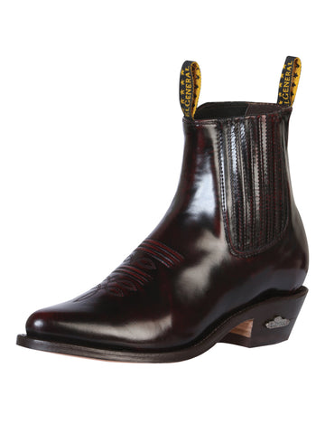 Cowboy Ankle Boot by El General - Chameleon Wine 179