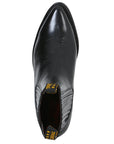 Ankle Cowboy Boot by El General - Black Chameleon 181