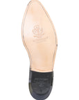 Ankle Cowboy Boot by El General - Black Chameleon 181