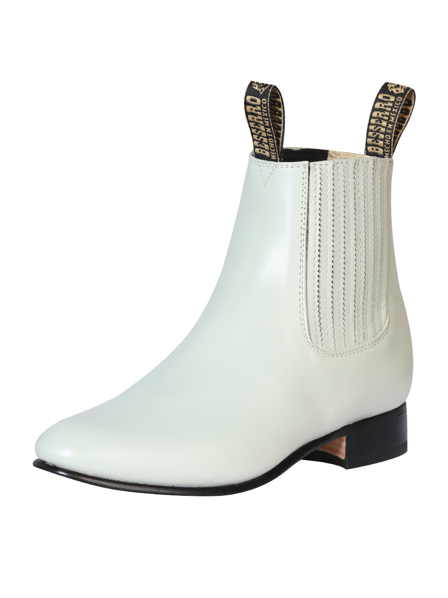 El Besserro Charro Boot - Leather Bone 201