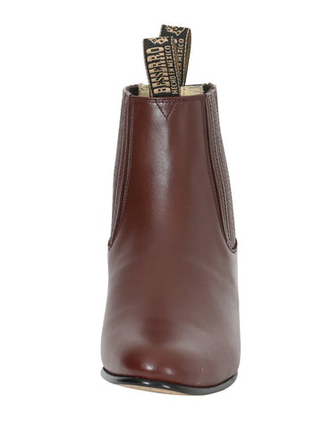 El Besserro Charro Boot - Leather Wine 202