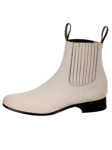 El Besserro Charro Boot - Nobuck Bone 205