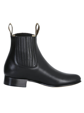 El Besserro Charro Boot - Leather Black 207