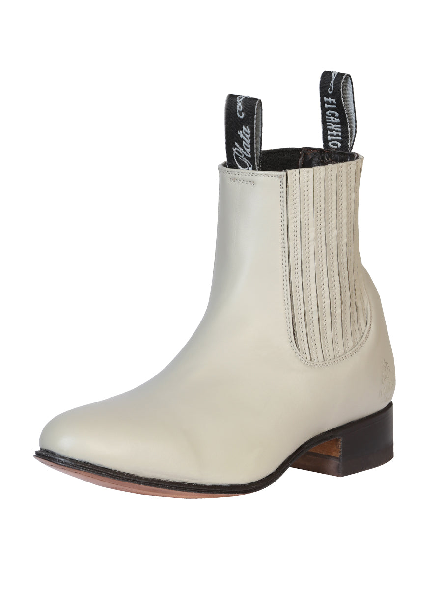 El Canelo - Charro Ankle Boot - Oyster 233