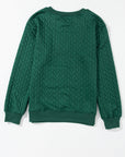 Christmas Merry And Bright Cable Knit Pullover Sweatshirt