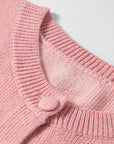 Heart Button Front Cardigan Sweater
