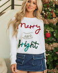 Aria Bright Graphic Christmas Sweater