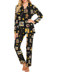 Vintage Cowgirl Collage Western Pajama Set