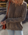 Cable Knit Long Sleeve Sweater