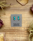 Sterling Silver Kingman Turquoise Stud Earrings