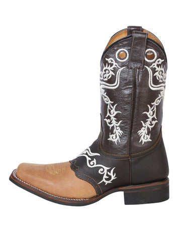 El General Rodeo Boot - Crazy  Honey/ Dark Brown 33316