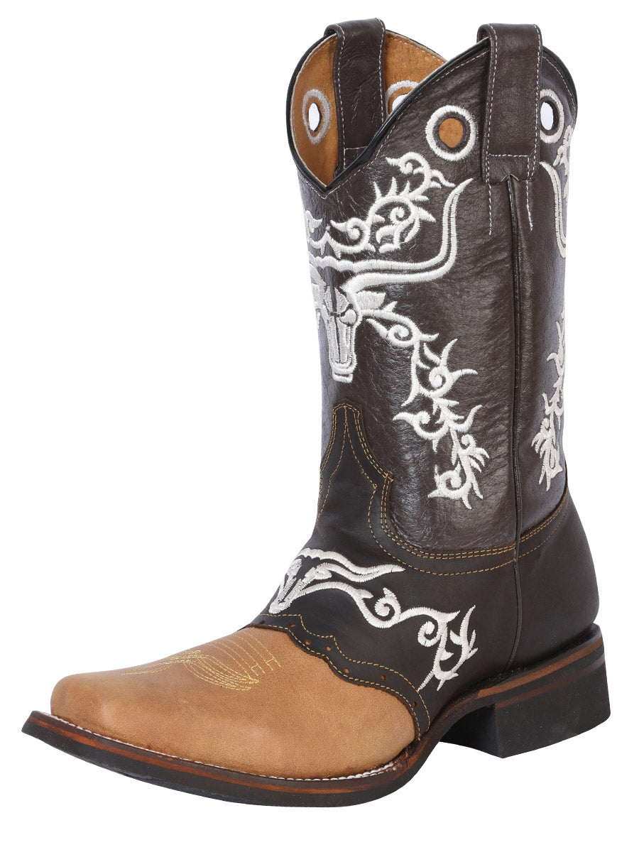 El General Rodeo Boot - Crazy  Honey/ Dark Brown 33316