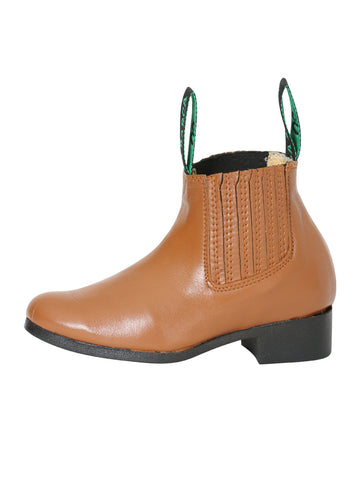 La Barca Leather Ankle Boot - Honey 33333
