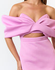 Lavender Scuba Mini Dress