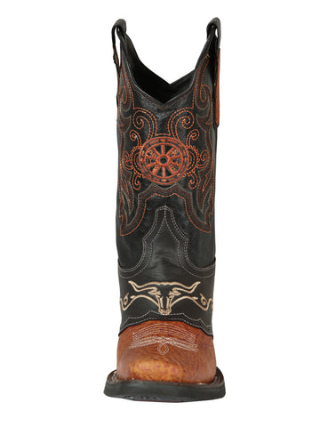 El General Rodeo Boot - Crazy Wine with Embroidery 40667