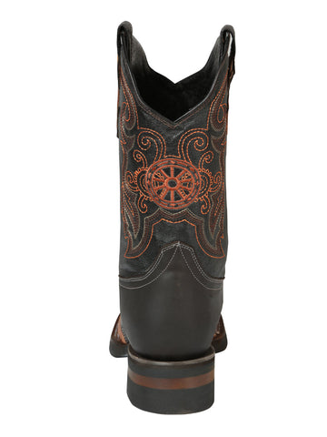 El General Rodeo Boot - Crazy Wine with Embroidery 40667