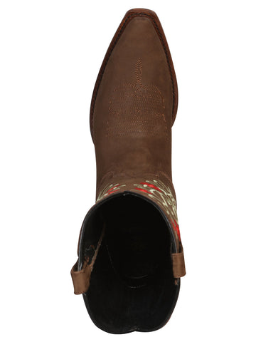 El General Rodeo Western Boot - Suede Brown 41789