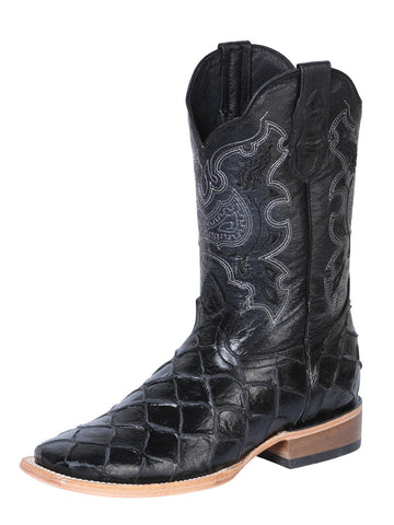 El General Rodeo Boot - Imit Pirarucu - Black 41792