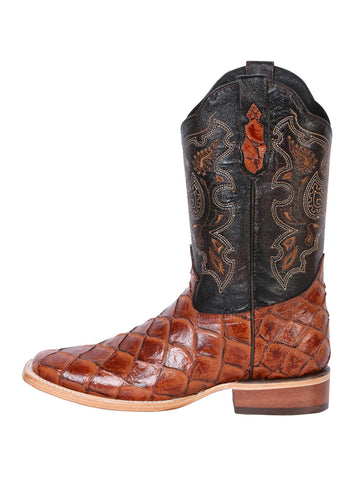 El General Rodeo Boot - Imit Pirarucu - Cognac 41793