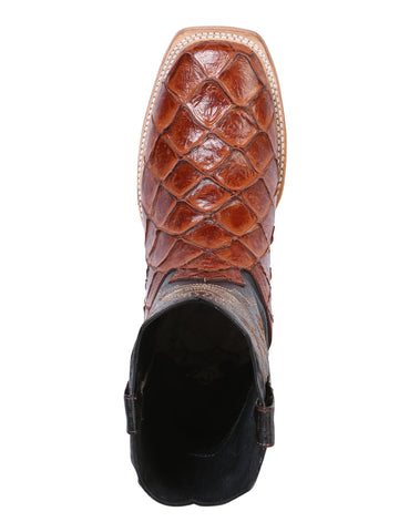 El General Rodeo Boot - Imit Pirarucu - Cognac 41793