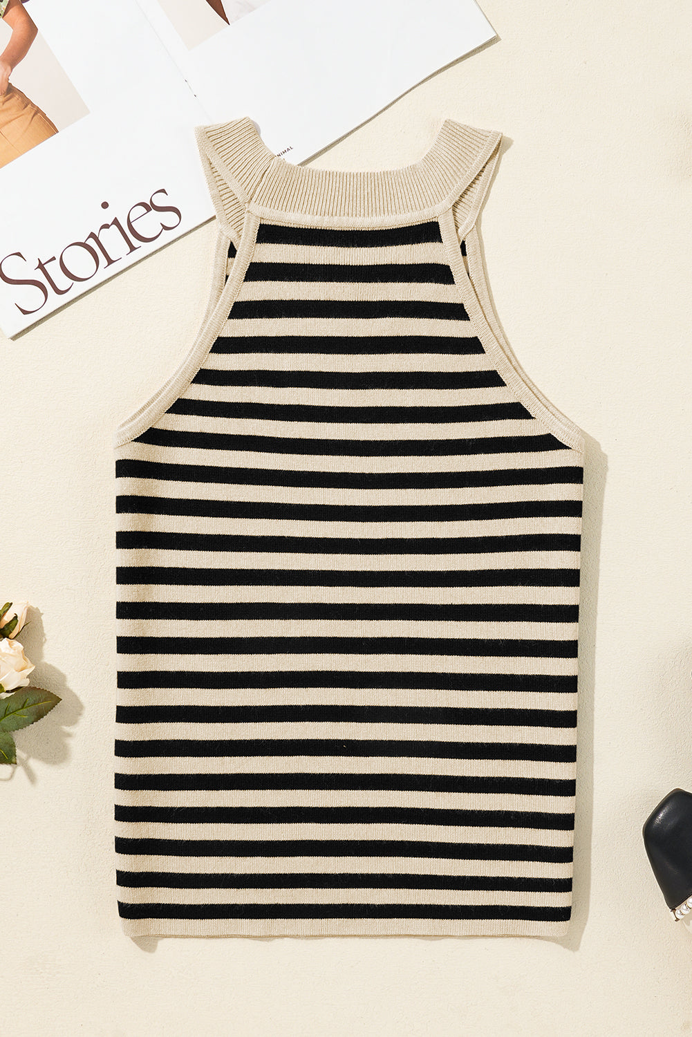Rosalia Crew Neck Slim Fit Sweater Vest