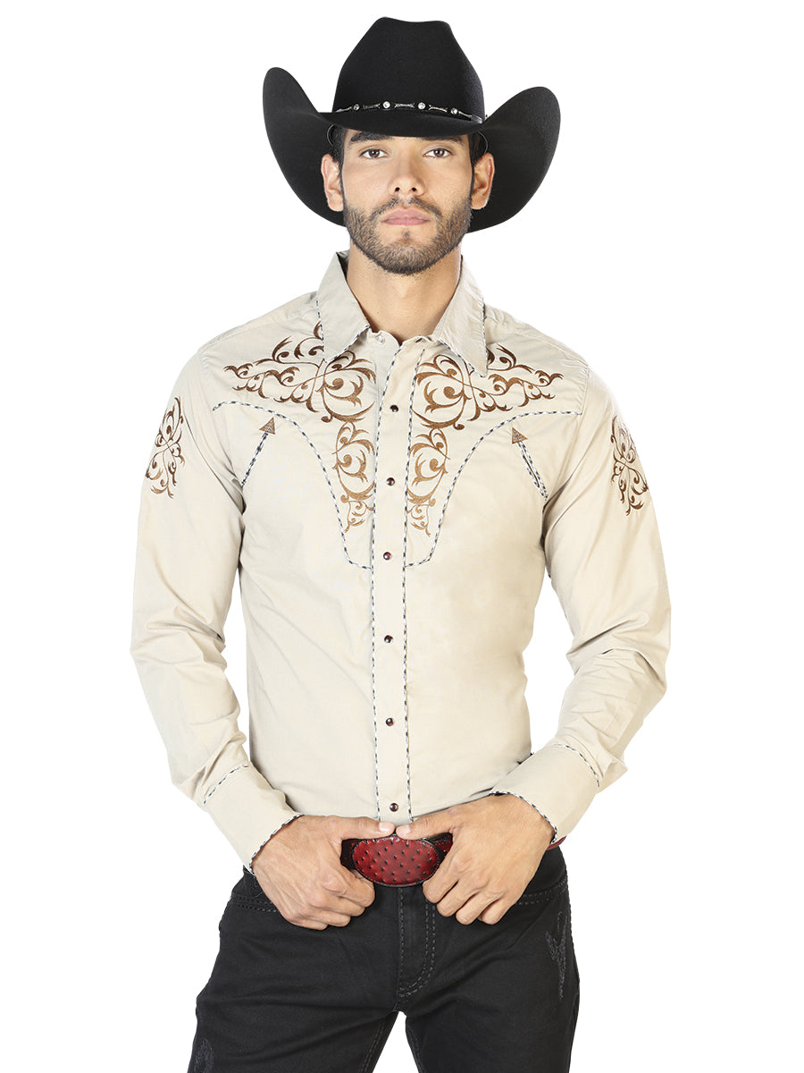 CAMISA CHARRA M/ LARGA EL SENOR DE LOS CIELOS