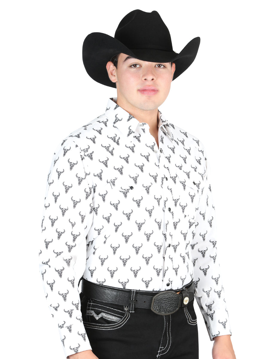 El General White Western Shirt 44305