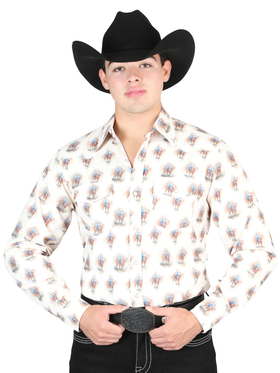 El General Brown Western Shirt 44307