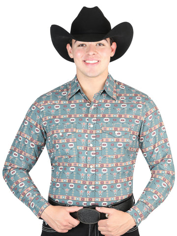 El General Dark Green Western Shirt 44310