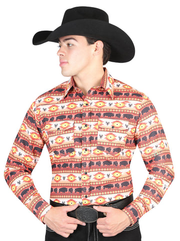 El General Orange Western Shirt 44314