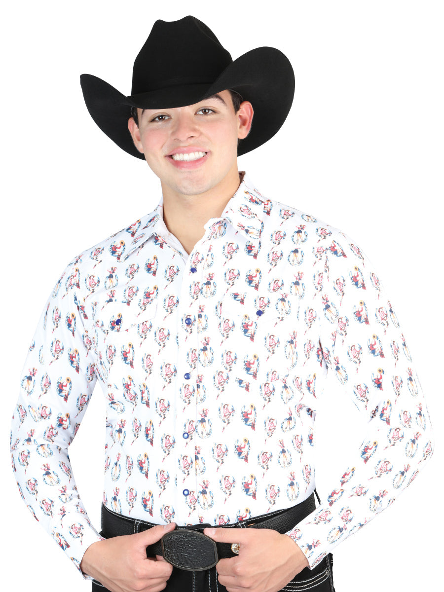 El General White Western Shirt 44318