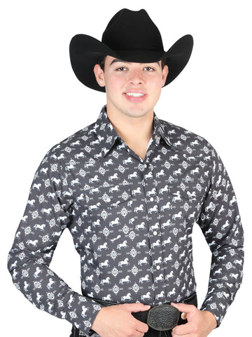 El General Western Shirt - Black 44320