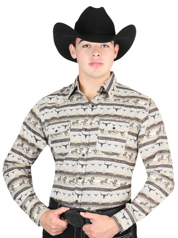 El General Western Shirt - Beige 44321