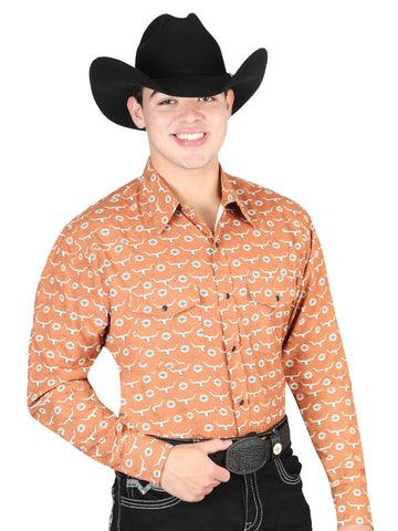 El General Orange Western Shirt 44328