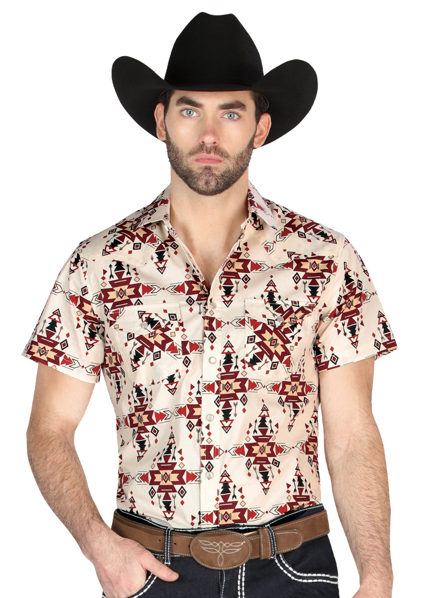 El General Western Shirt - Ivory 44448