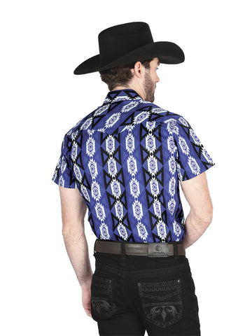 El General Western Shirt - Blue 44460