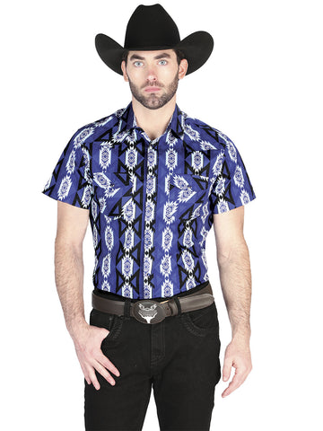 El General Western Shirt - Blue 44460