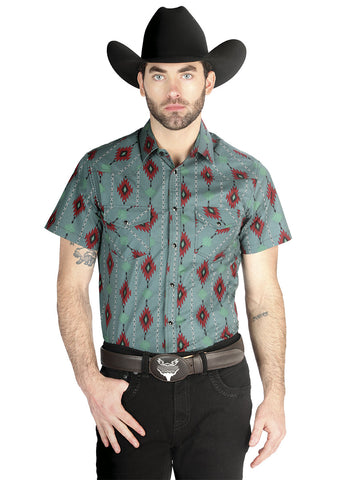 El General Western Shirt - Mint 44463