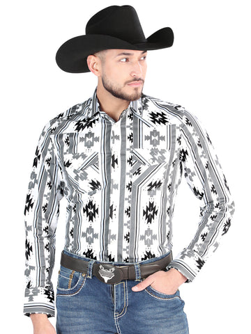 El General - Casual Long Sleeve Shirt - Blanca 44470