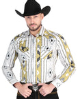 El General - Casual Long Sleeve Shirt - Gris 44473