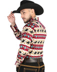 El General Black/Gold Casual Long-Sleeve Shirt  -  Burgandy 44476