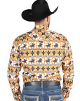 El General  -  Casual Long-Sleeve Shirt  - Taupe 44477