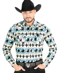 El General - Casual Long-Sleeve Shirt - Ivory 44478