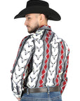 El General - Casual Long Sleeve Shirt - Ivory 44489