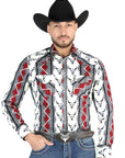 El General - Casual Long Sleeve Shirt - Ivory 44489