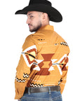 El General - Casual Long Sleeve Shirt - Taupe 44499