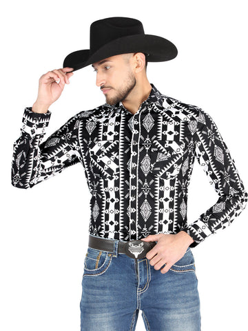 El General - Casual Long Sleeve Shirt - Black 44501