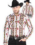 El General - Casual Long Sleeve Shirt - White 44502