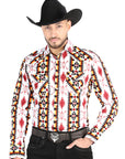 El General - Casual Long Sleeve Shirt - White 44502